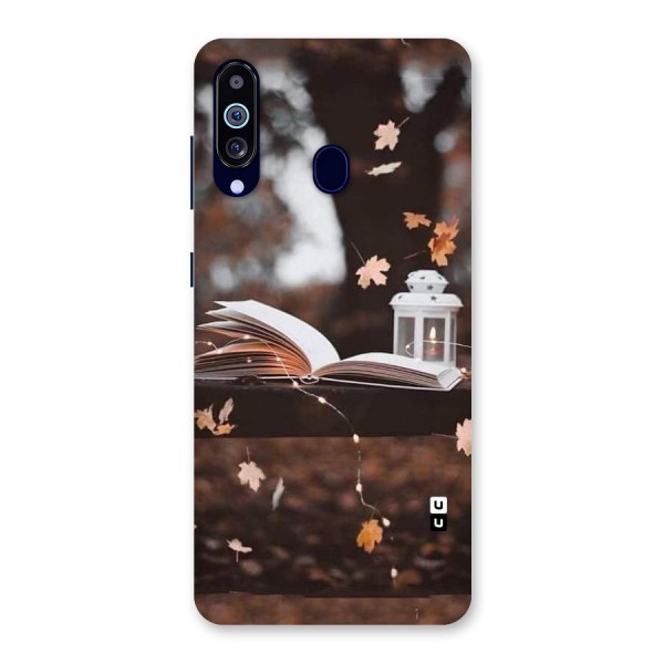 Book and Fall Leaves Back Case for Galaxy A60