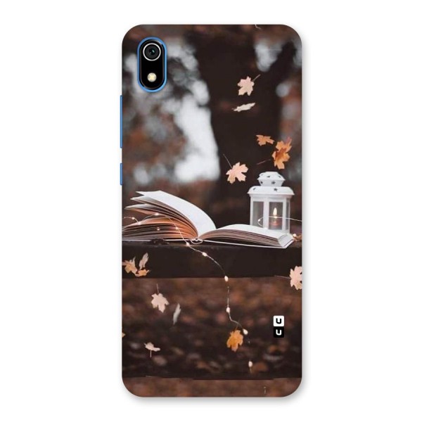 Book and Fall Leaves Back Case for Redmi 7A