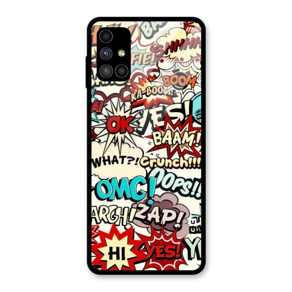 Boom Zap Glass Back Case for Galaxy M51