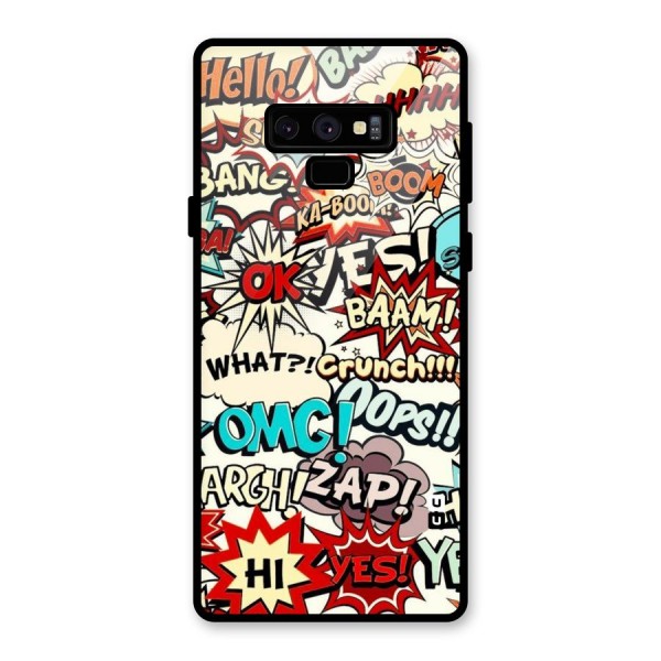 Boom Zap Glass Back Case for Galaxy Note 9