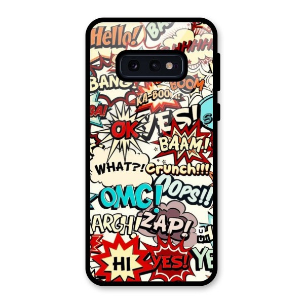 Boom Zap Glass Back Case for Galaxy S10e