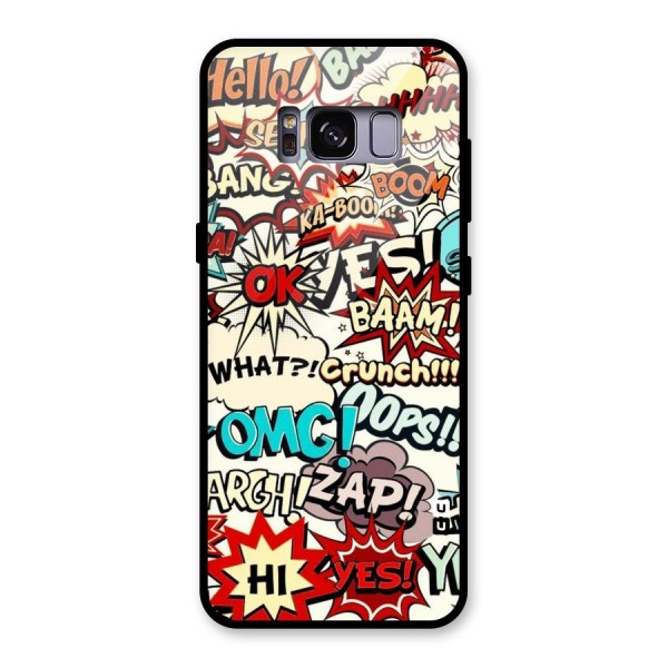 Boom Zap Glass Back Case for Galaxy S8