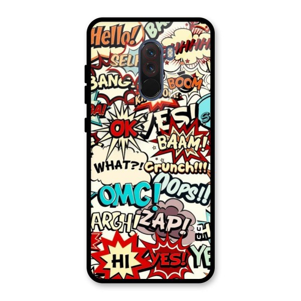 Boom Zap Glass Back Case for Poco F1