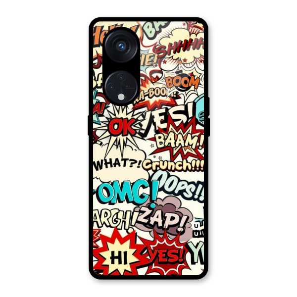 Boom Zap Glass Back Case for Reno8 T 5G