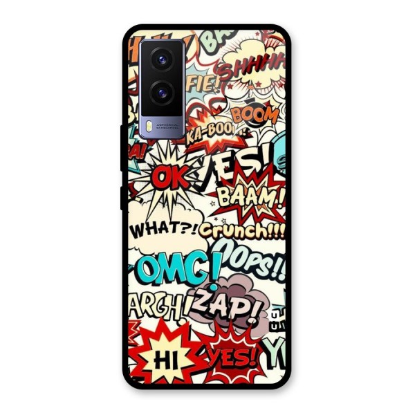 Boom Zap Glass Back Case for Vivo V21e 5G