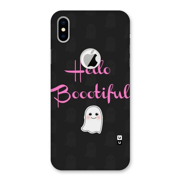 Boootiful Back Case for iPhone XS Logo Cut