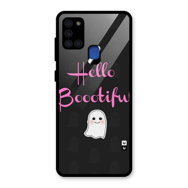 Boootiful Glass Back Case for Galaxy A21s