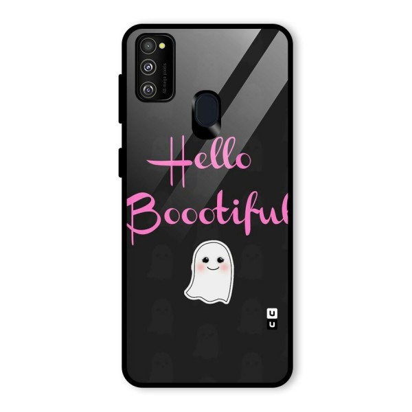 Boootiful Glass Back Case for Galaxy M21