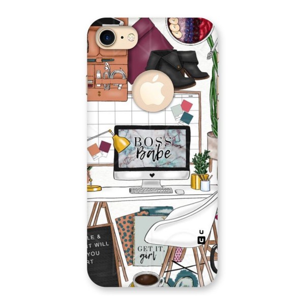 Boss Babe Back Case for iPhone 8 Logo Cut