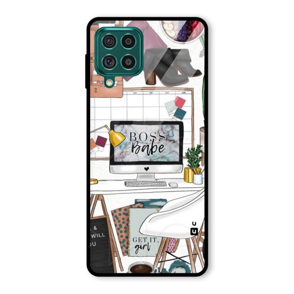 Boss Babe Glass Back Case for Galaxy F62