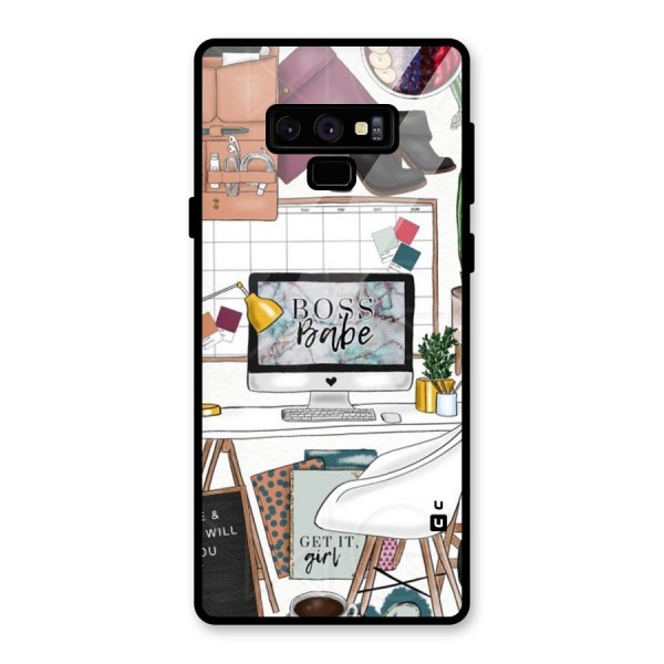 Boss Babe Glass Back Case for Galaxy Note 9