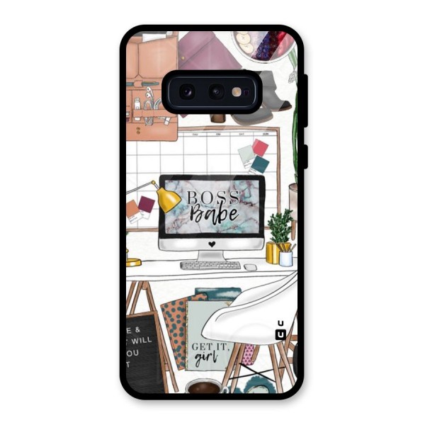 Boss Babe Glass Back Case for Galaxy S10e