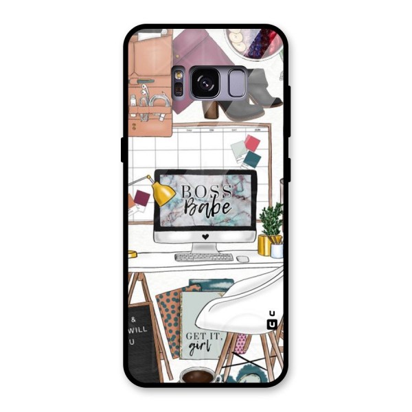 Boss Babe Glass Back Case for Galaxy S8