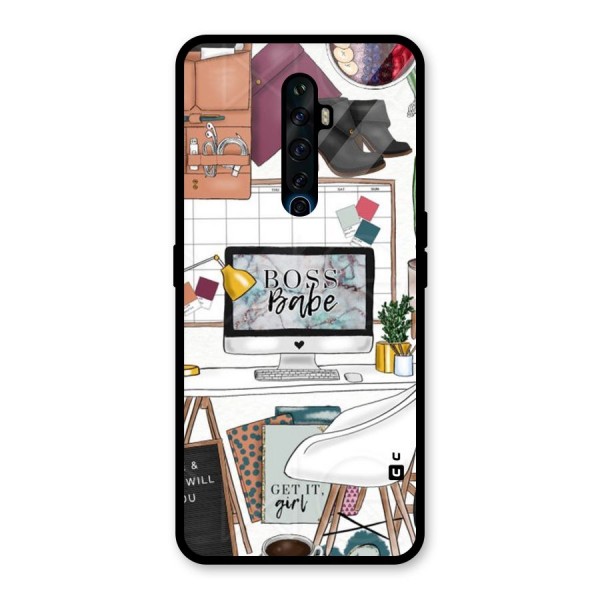 Boss Babe Glass Back Case for Oppo Reno2 Z