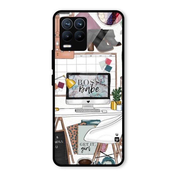 Boss Babe Glass Back Case for Realme 8