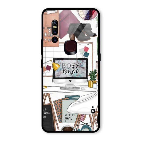 Boss Babe Glass Back Case for Vivo V15