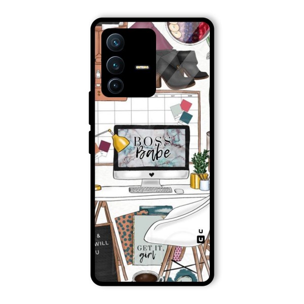 Boss Babe Glass Back Case for Vivo V23 Pro