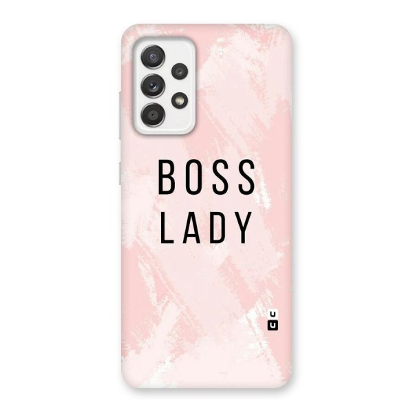 Boss Lady Pink Back Case for Galaxy A52