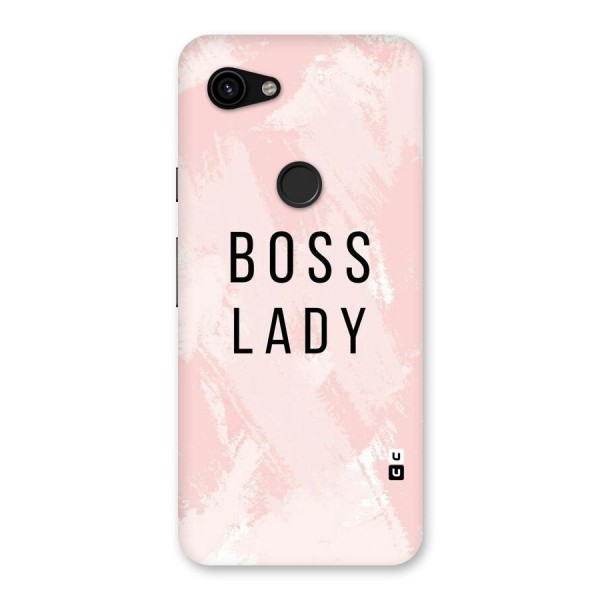 Boss Lady Pink Back Case for Google Pixel 3a