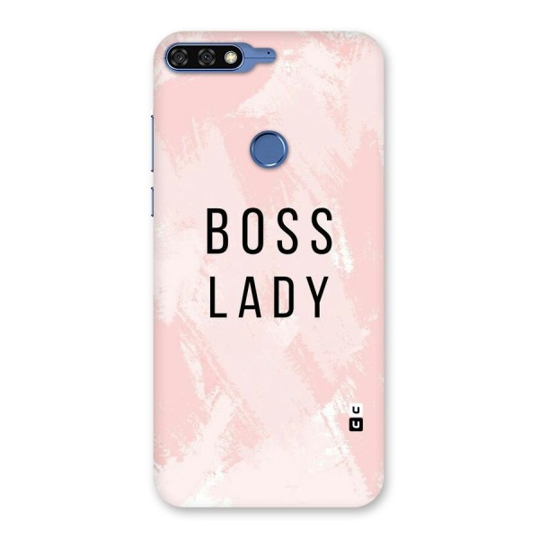 Boss Lady Pink Back Case for Honor 7C