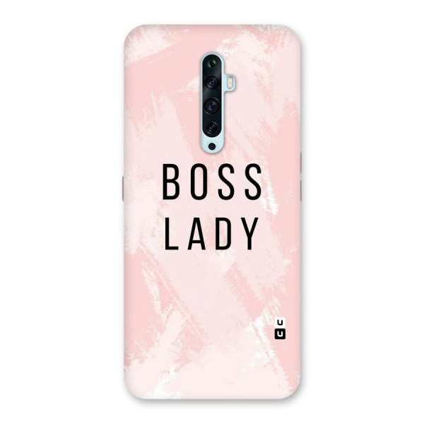 Boss Lady Pink Back Case for Oppo Reno2 Z