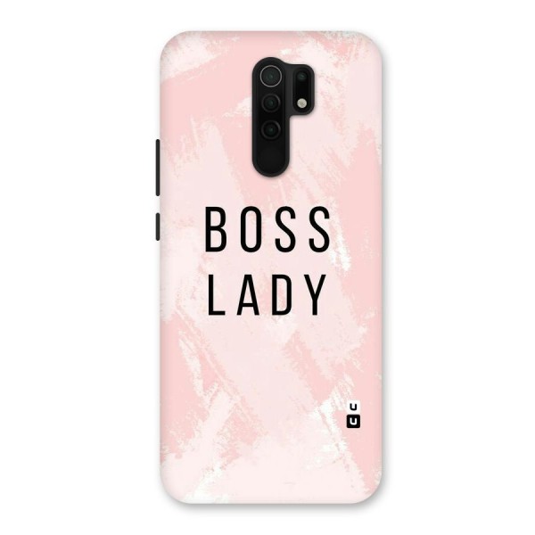 Boss Lady Pink Back Case for Redmi 9 Prime