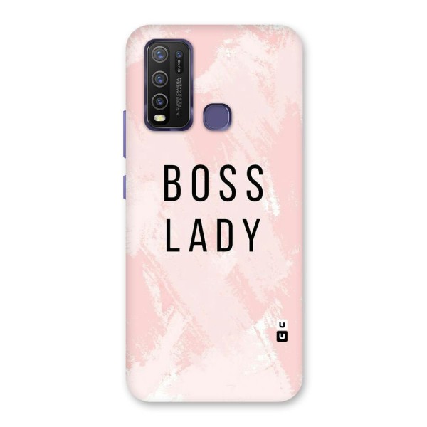 Boss Lady Pink Back Case for Vivo Y30