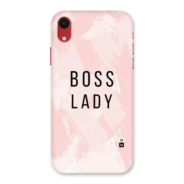 Boss Lady Pink Back Case for iPhone XR