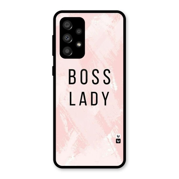 Boss Lady Pink Glass Back Case for Galaxy A32