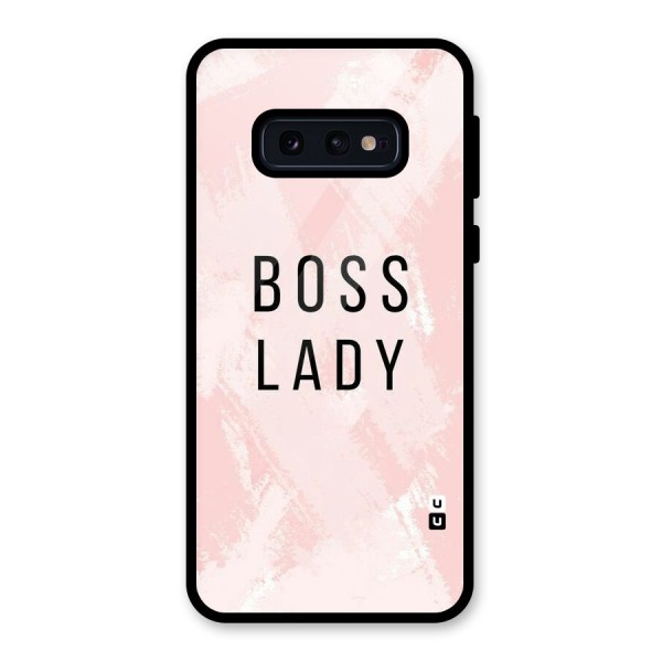 Boss Lady Pink Glass Back Case for Galaxy S10e