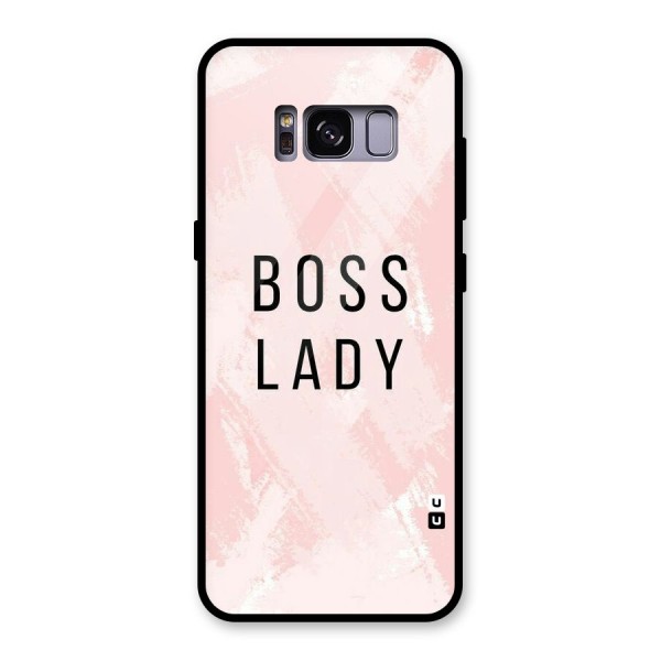 Boss Lady Pink Glass Back Case for Galaxy S8