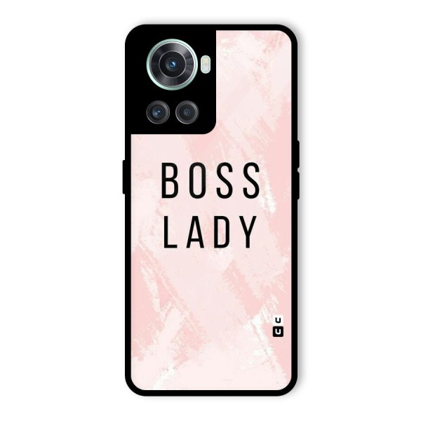 Boss Lady Pink Glass Back Case for OnePlus 10R