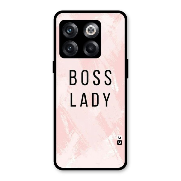 Boss Lady Pink Glass Back Case for OnePlus 10T