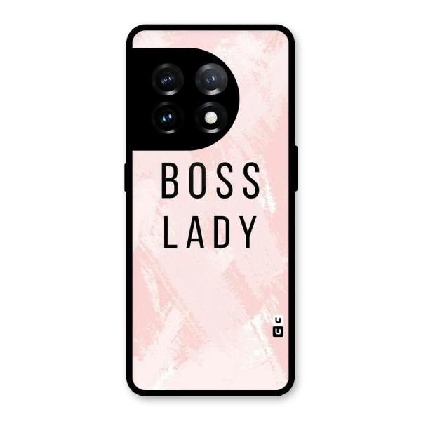 Boss Lady Pink Glass Back Case for OnePlus 11