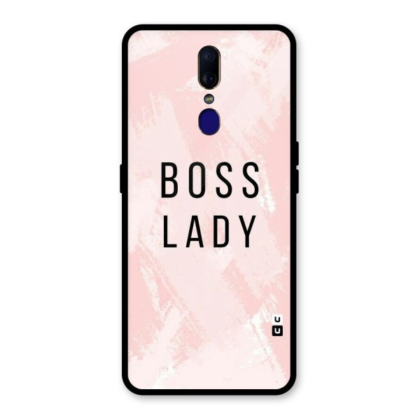 Boss Lady Pink Glass Back Case for Oppo F11