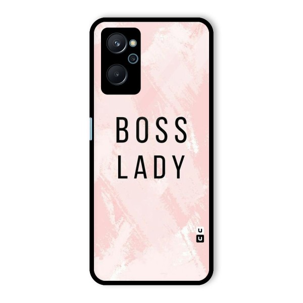 Boss Lady Pink Glass Back Case for Realme 9i