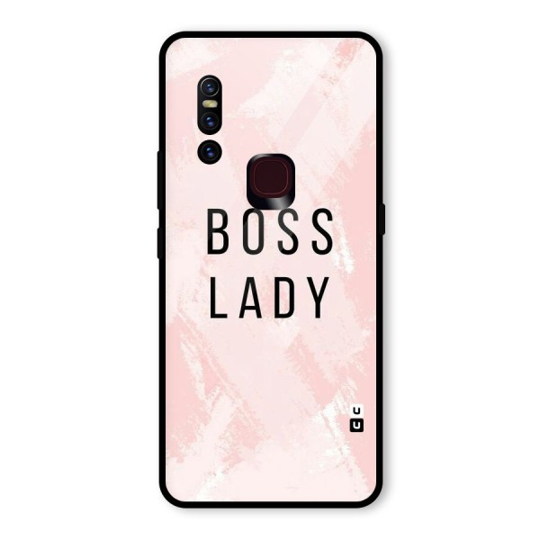 Boss Lady Pink Glass Back Case for Vivo V15