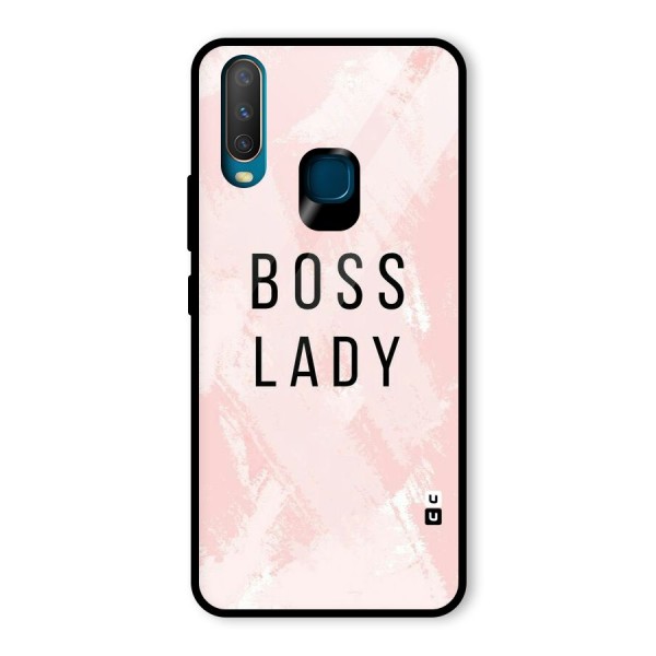 Boss Lady Pink Glass Back Case for Vivo Y12