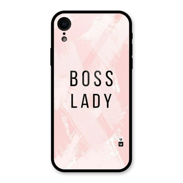 Boss Lady Pink Glass Back Case for XR