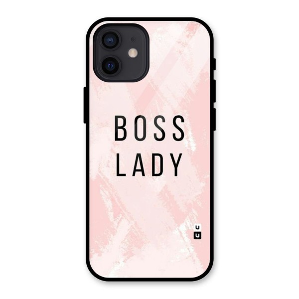 Boss Lady Pink Glass Back Case for iPhone 12
