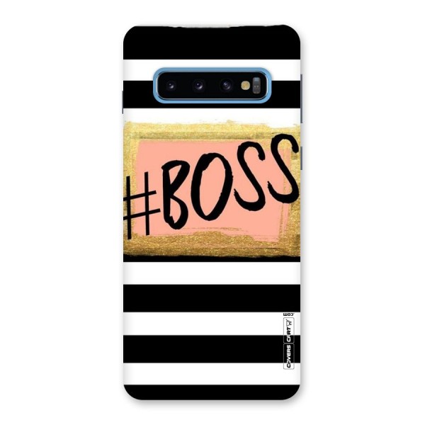 Boss Stripes Back Case for Galaxy S10