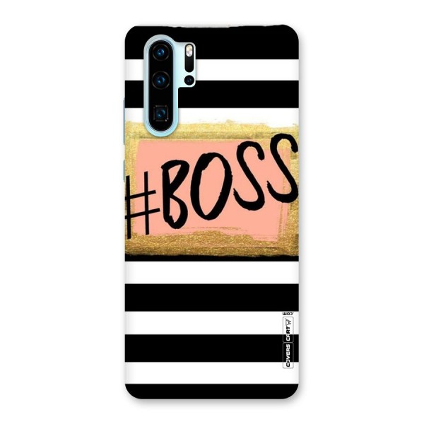 Boss Stripes Back Case for Huawei P30 Pro