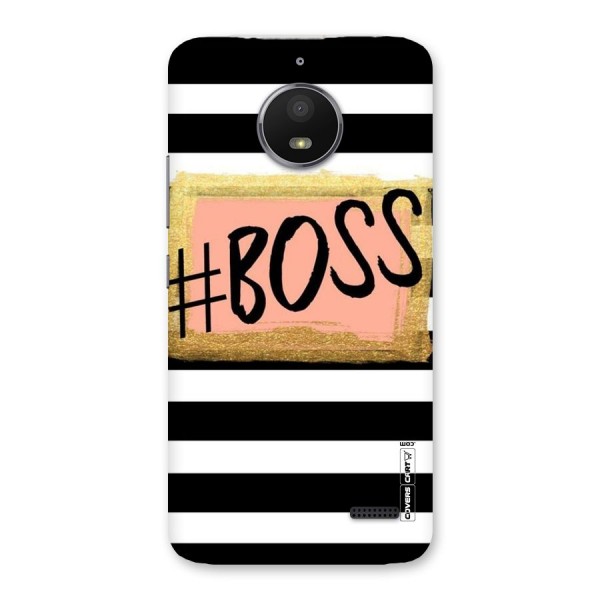 Boss Stripes Back Case for Moto E4