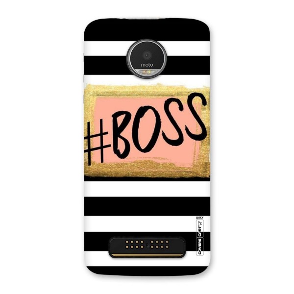 Boss Stripes Back Case for Moto Z Play