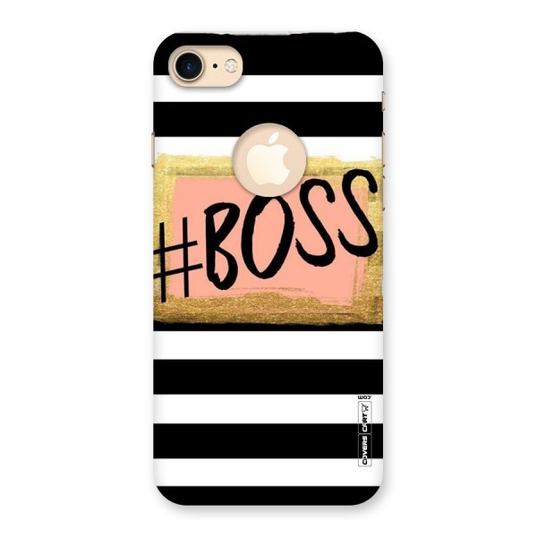 Boss Stripes Back Case for iPhone 8 Logo Cut