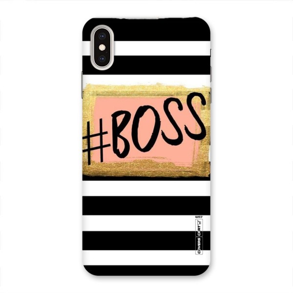 Boss Stripes Back Case for iPhone XS Max