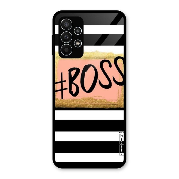 Boss Stripes Glass Back Case for Galaxy A23