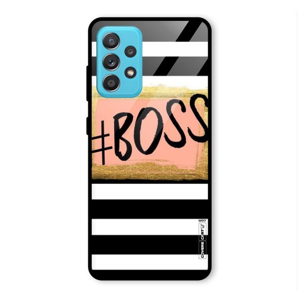 Boss Stripes Glass Back Case for Galaxy A52s 5G