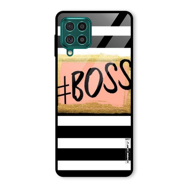 Boss Stripes Glass Back Case for Galaxy F62