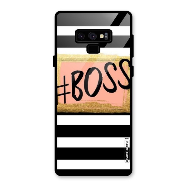 Boss Stripes Glass Back Case for Galaxy Note 9